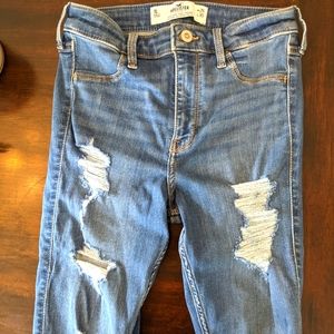 👖Hollister jeans, woman's, high-rise jean leggings, size 3L